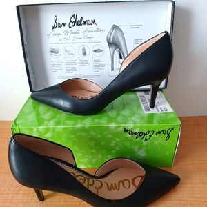New Sam Edelman Black Hensen Heels Size 7
